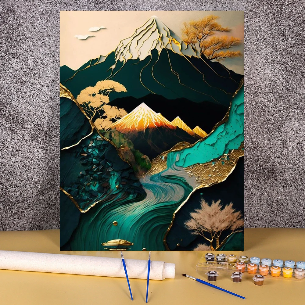 Oil Painting By Number Mountain Landscape Paint On Canvas Pictures By Number DIY Frameless Wall Art Home Decoration 40x50cm
Oil Painting By Number Mountain Landscape Paint On Canvas Pictures By Number DIY Frameless Wall Art Home Decoration 40x50cm