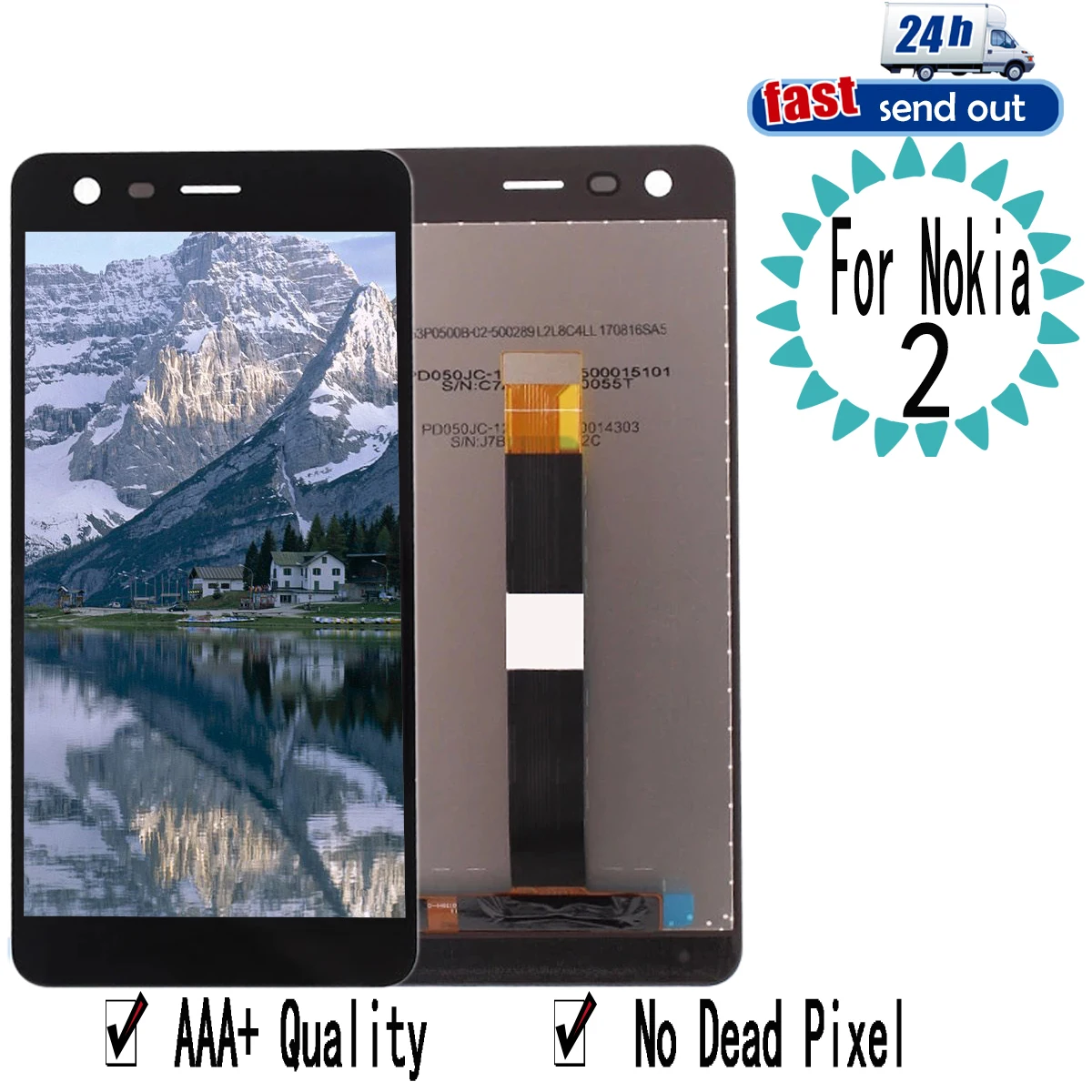 5.0" LCD For Nokia 2 N2 LCD Display Touch Screen Digitizer Assembly Replacement For Nokia 2 N2
5.0" LCD For Nokia 2 N2 LCD Display Touch Screen Digitizer Assembly Replacement For Nokia 2 N2