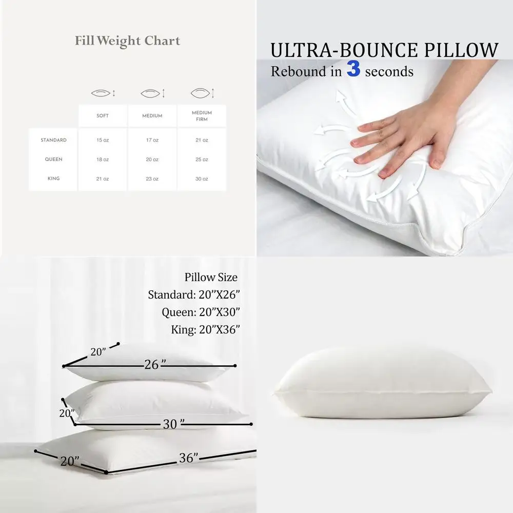 European Down Pillow - Queen Size, 800 Fill Power, Set of 2
European Down Pillow - Queen Size, 800 Fill Power, Set of 2