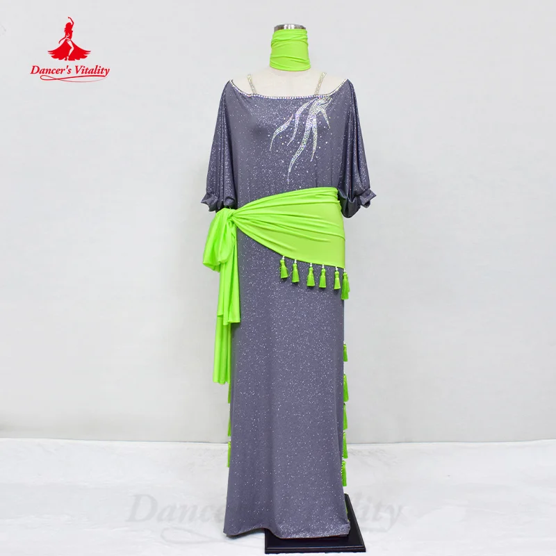 Belly Dance Practice Clothing Customized Light Luxury AB Stones Split Dress Adult Children Oriental Dance Performance Costumes
Belly Dance Practice Clothing Customized Light Luxury AB Stones Split Dress Adult Children Oriental Dance Performance Costumes