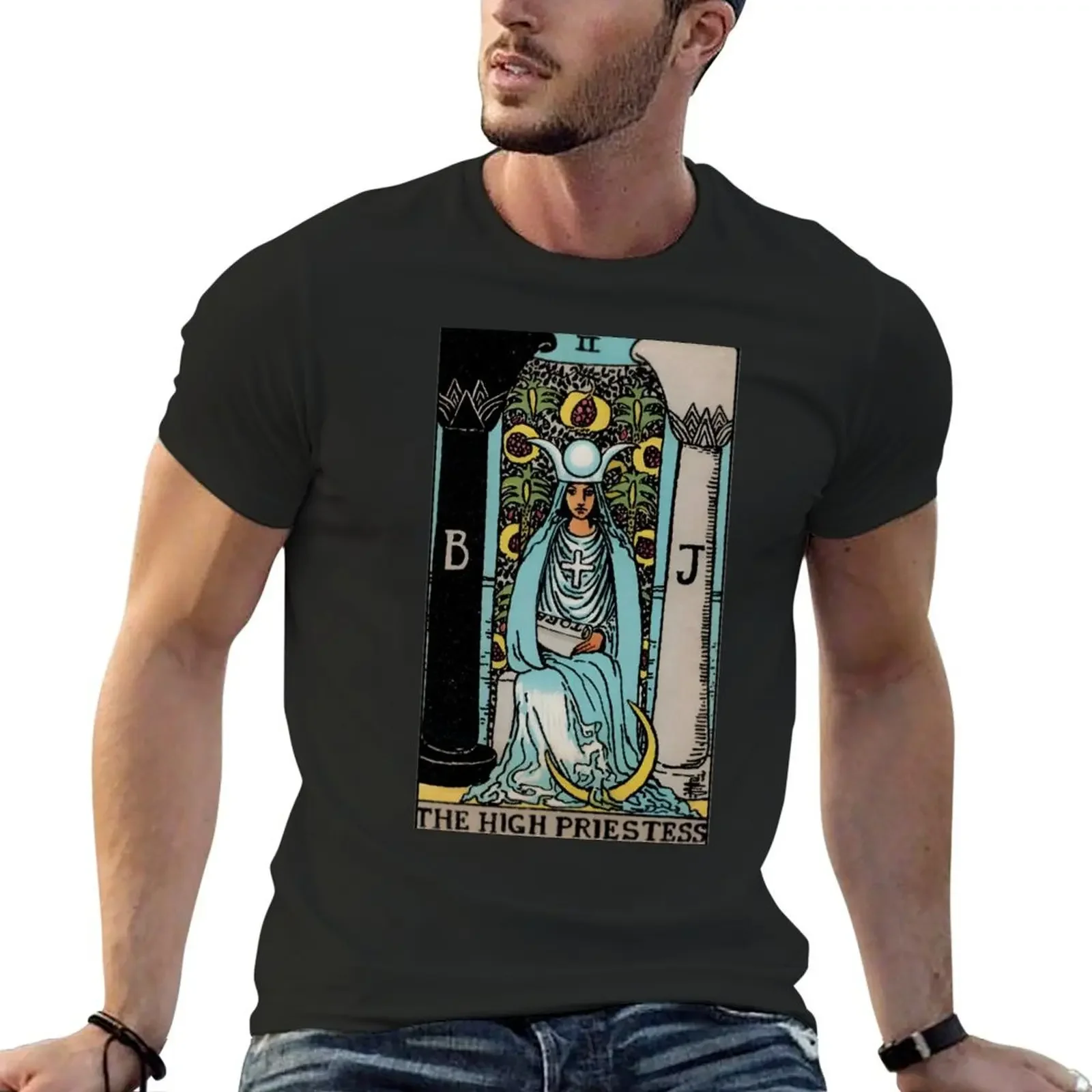 The High Priestess Rider Tarot Card T-Shirt graphic t shirts for a boy Short sleeve tee mens graphic t-shirts pack
The High Priestess Rider Tarot Card T-Shirt graphic t shirts for a boy Short sleeve tee mens graphic t-shirts pack