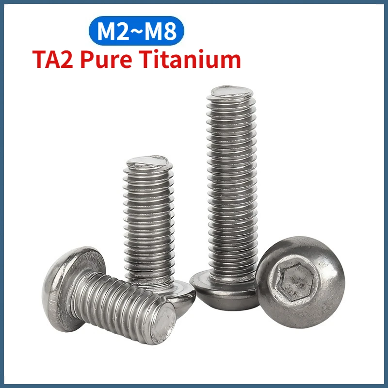 Beicai 2/10pcs M2 M2.5 M3 M4 M5 M6 M8 Ta2 Pure Allen Screw Button Hex Socket Pan Round Machine Furniture Bolt
Beicai 2/10pcs M2 M2.5 M3 M4 M5 M6 M8 Ta2 Pure Allen Screw Button Hex Socket Pan Round Machine Furniture Bolt