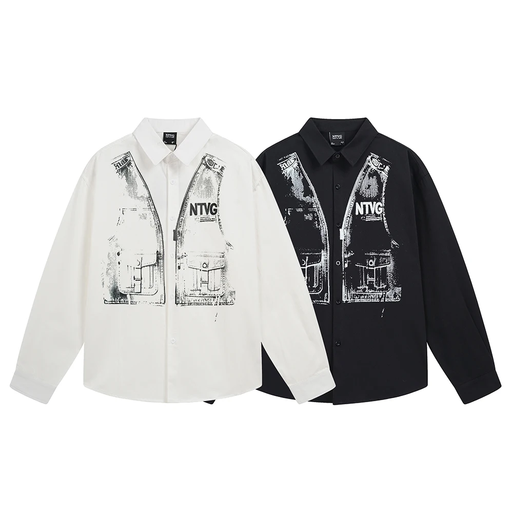 Flak Jacket Printed Men's Shirts Y2k Streetwear Designer Tops Oversized Long Sleeve Shirt Korean Fashion Japan Style Man Clothes
Flak Jacket Printed Men's Shirts Y2k Streetwear Designer Tops Oversized Long Sleeve Shirt Korean Fashion Japan Style Man Clothes