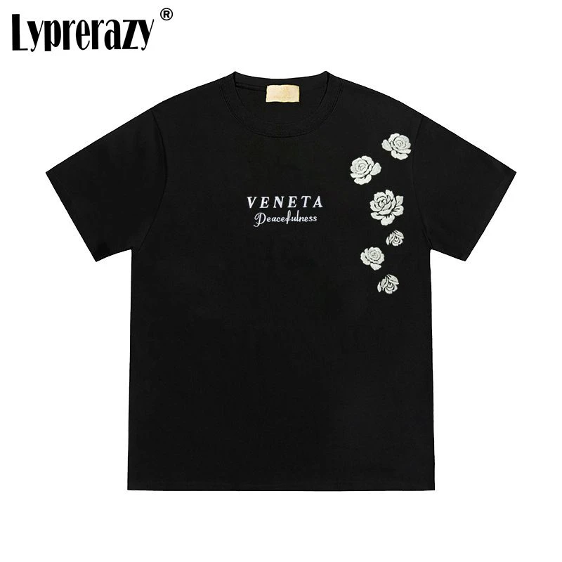 Lyprerazy National Tide Flowers Embroidery Short-sleeved T-shirt Summer Loose Cotton Men Tops Tees
Lyprerazy National Tide Flowers Embroidery Short-sleeved T-shirt Summer Loose Cotton Men Tops Tees