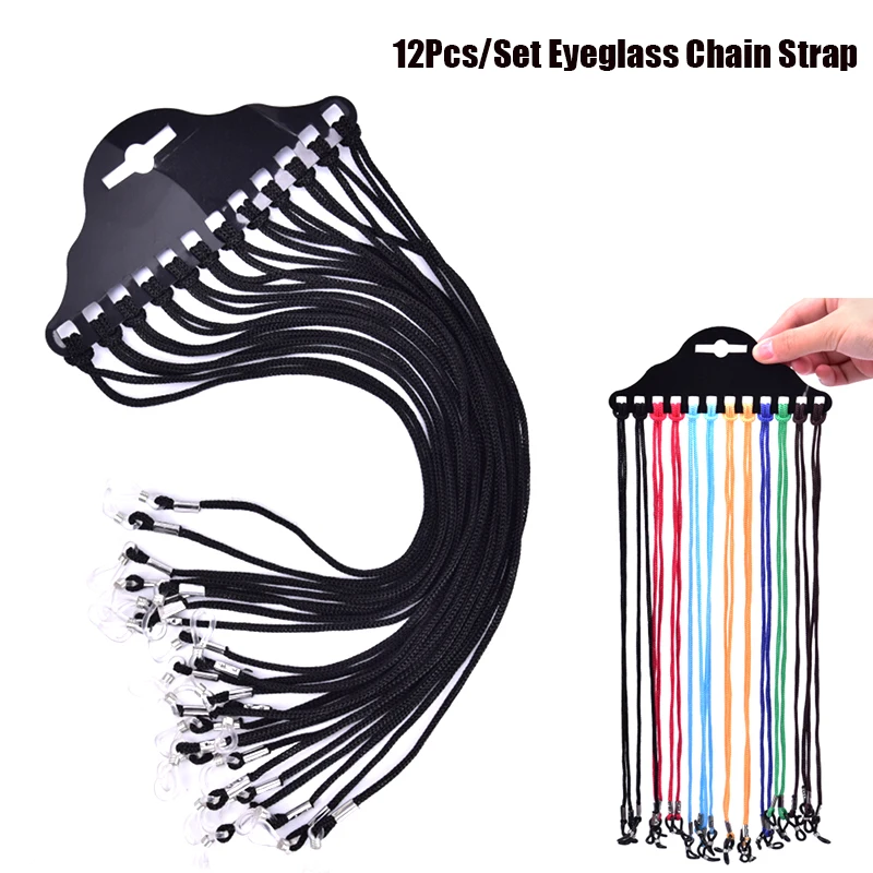 12 шт./компл. разноцветные солнцезащитные очки, шнур для очков, очки для чтения, цепочка для очков, ожерелье, шнур
12 шт./компл. разноцветные солнцезащитные очки, шнур для очков, очки для чтения, цепочка для очков, ожерелье, шнур
