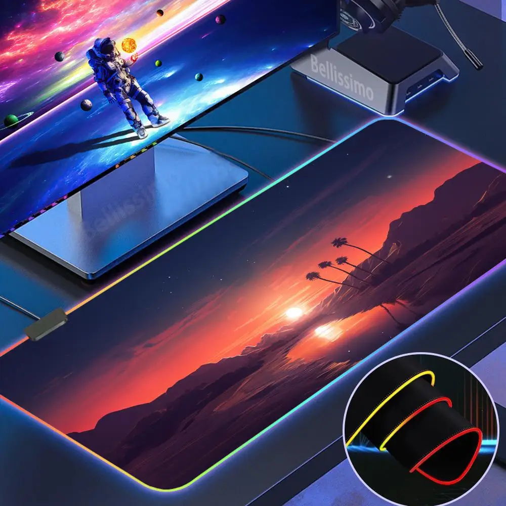 Landscape Mountain Sunset Cartoon Mouse Pad Mousepad Control RGB popular Laptop Accessories anti-slip luminous rubber pad
Landscape Mountain Sunset Cartoon Mouse Pad Mousepad Control RGB popular Laptop Accessories anti-slip luminous rubber pad