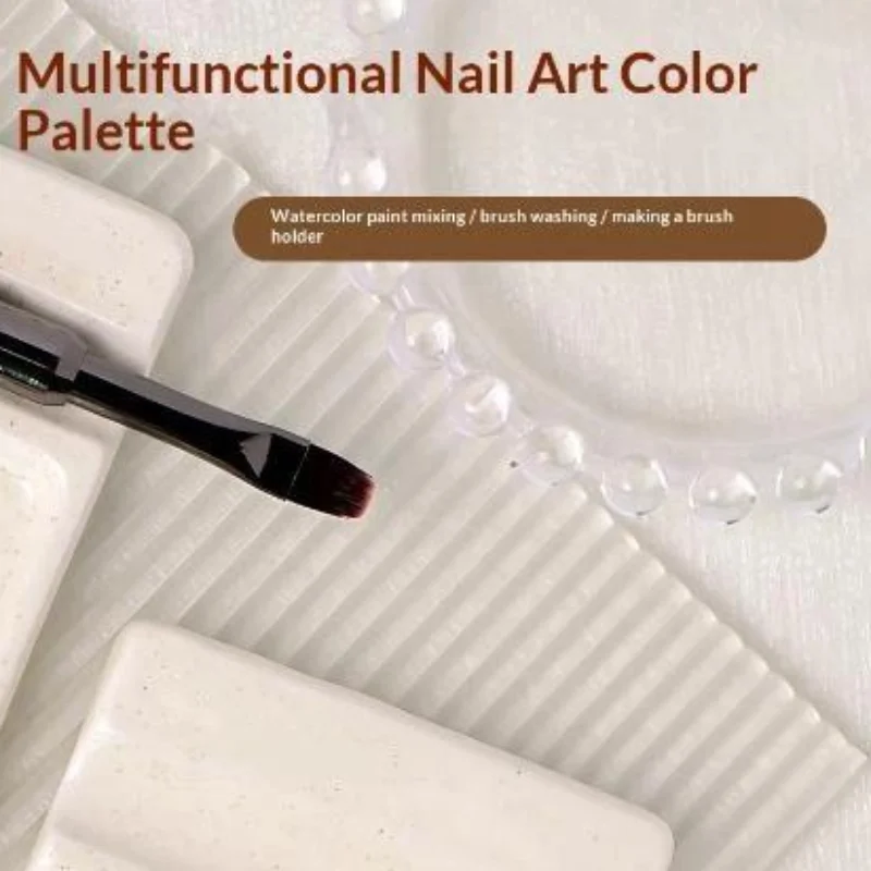 Acrylic 2-in-1 Nail Art Palette and Brush Holder, Smooth Surface Reusable Color Mixing Tool for Beginner Nail Tech
Acrylic 2-in-1 Nail Art Palette and Brush Holder, Smooth Surface Reusable Color Mixing Tool for Beginner Nail Tech