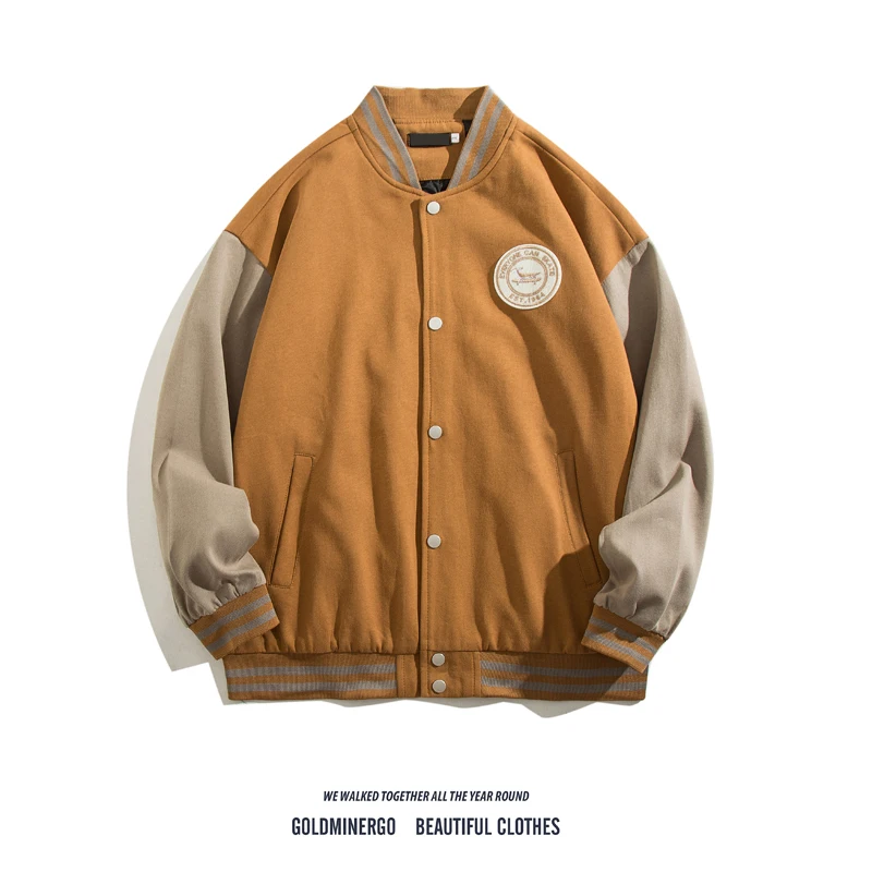 Vintage American Baseball Jaet Loose Fit Stand Collar ex Color Blo Youthful Sle Spring Autumn Outerwear Coat
Vintage American Baseball Jaet Loose Fit Stand Collar ex Color Blo Youthful Sle Spring Autumn Outerwear Coat