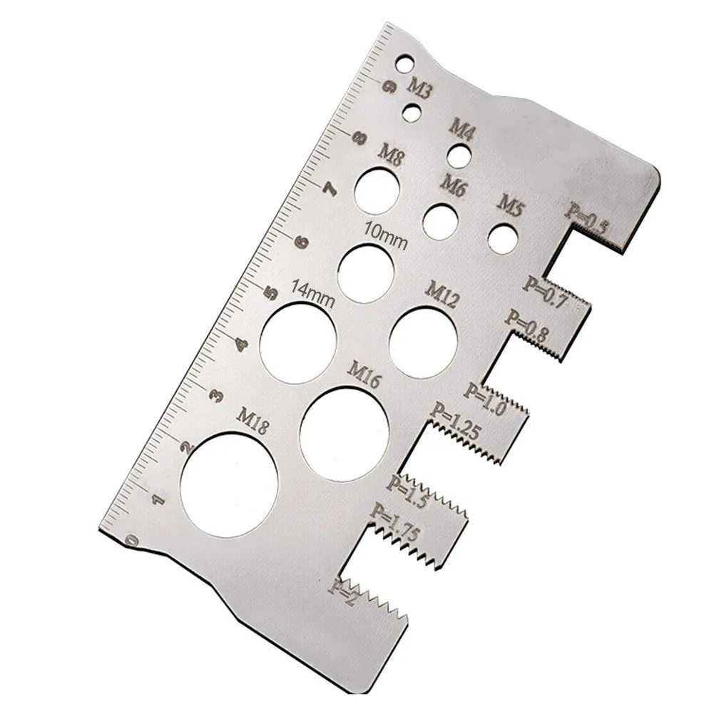 304 Stainless Steel Screw Thread Pitch Gauge Ruler for Measuring Screw Sizes Lightweight and Portable for Convenient Use
304 Stainless Steel Screw Thread Pitch Gauge Ruler for Measuring Screw Sizes Lightweight and Portable for Convenient Use