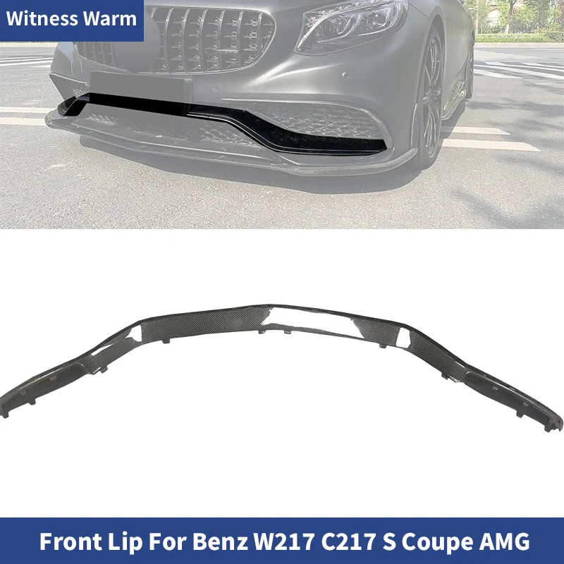 For Mercedes Benz W217 C217 S Coupe S63 AMG Carbon Fiber Front Lip Bumper Chin Shovel Diffuser middle Splitter 2014-2017
For Mercedes Benz W217 C217 S Coupe S63 AMG Carbon Fiber Front Lip Bumper Chin Shovel Diffuser middle Splitter 2014-2017