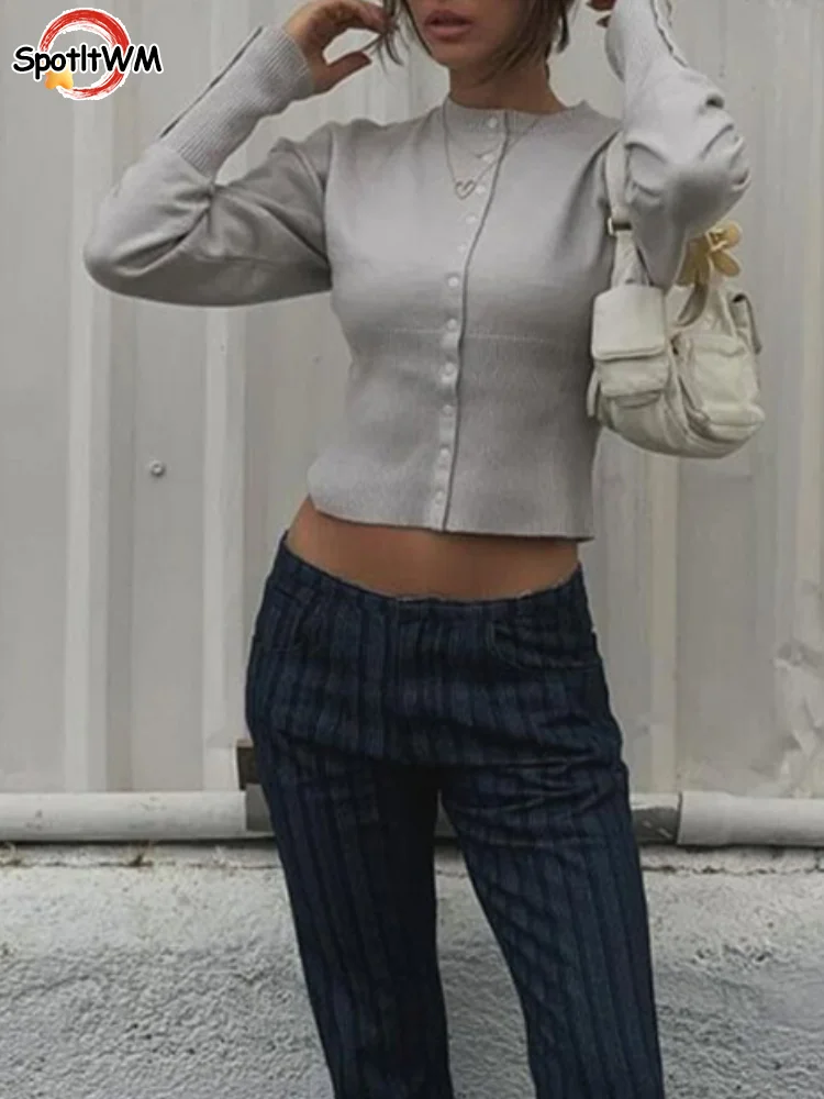 Elegant Solid Single Breasted Slim Knitted Cardigan Fashion O Neck Long Sleeves Cropped Women's Sweater 2024 Autumn Lady Outwear
Elegant Solid Single Breasted Slim Knitted Cardigan Fashion O Neck Long Sleeves Cropped Women's Sweater 2024 Autumn Lady Outwear