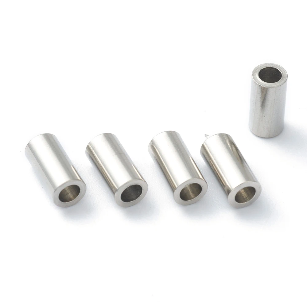 200pcs 304 Stainless Steel Tube Beads Loose Spacer Beads 5mm for jewelry making DIY bracelet necklace end Links accessories
200pcs 304 Stainless Steel Tube Beads Loose Spacer Beads 5mm for jewelry making DIY bracelet necklace end Links accessories