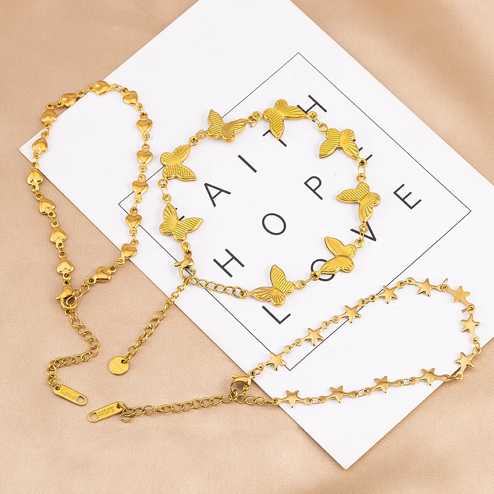 1Pc Stainless Steel Heart Butterfly Star Chains With Lobster Clasp 5cm Extended Chains for DIY Necklace Jewelry Making Crafts
1Pc Stainless Steel Heart Butterfly Star Chains With Lobster Clasp 5cm Extended Chains for DIY Necklace Jewelry Making Crafts