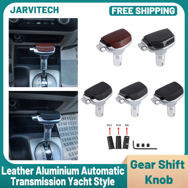 Leather Aluminium Gear Shift Knob Automatic Transmission Yacht Style Gear Shift Head For Most Car Shifter Accessories
Leather Aluminium Gear Shift Knob Automatic Transmission Yacht Style Gear Shift Head For Most Car Shifter Accessories