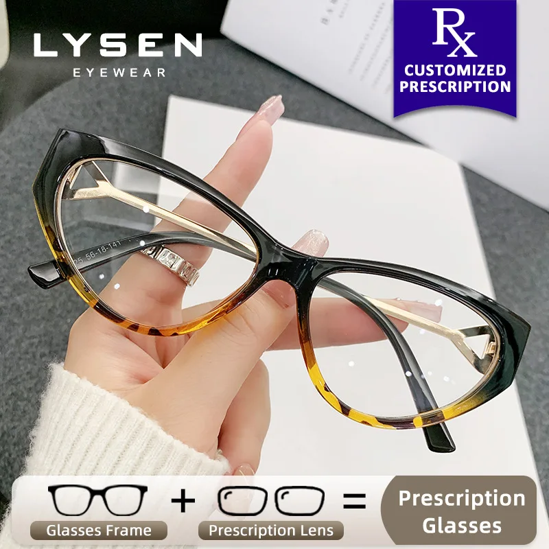 LYSEN Trendy Cat Eye Myopia Photochromic Glasses Women Anti Blue Light Prescription Optical Glasses Progressive Reading Glasses
LYSEN Trendy Cat Eye Myopia Photochromic Glasses Women Anti Blue Light Prescription Optical Glasses Progressive Reading Glasses