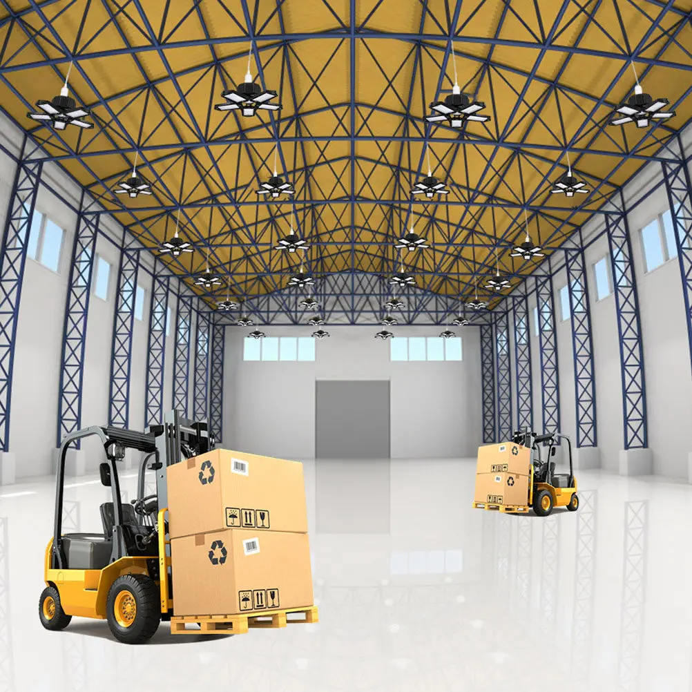 80W LED Flood Light for Garage Ceiling with 5 Adjustable Panels Foldable Lamp LED Garage Light Deformation Lamp
80W LED Flood Light for Garage Ceiling with 5 Adjustable Panels Foldable Lamp LED Garage Light Deformation Lamp