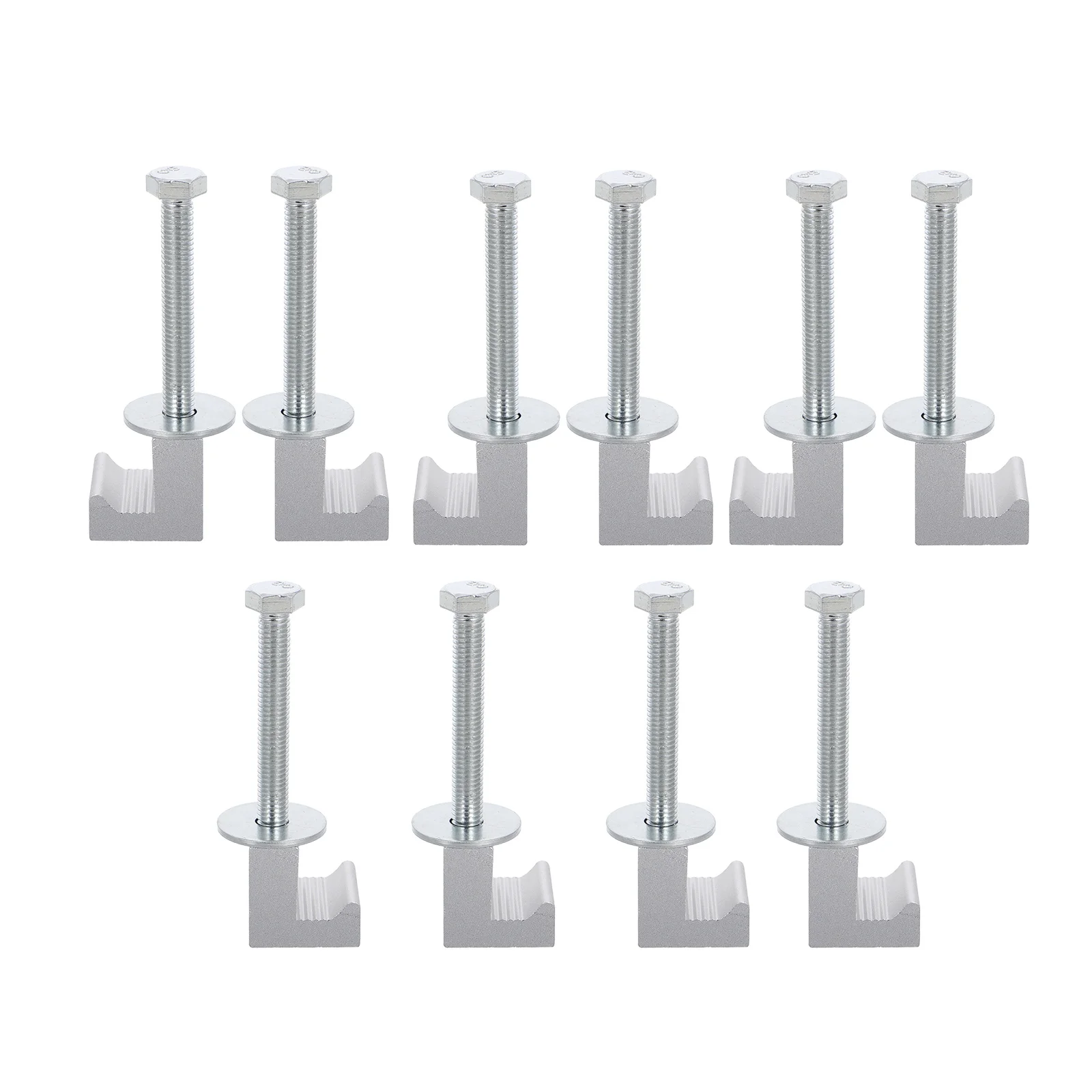 10pcs Aluminum Tool Box Tie Down Clamps Silver Heavy Duty Mounting Accessories for Pickup Truck Bed Cabinets
10pcs Aluminum Tool Box Tie Down Clamps Silver Heavy Duty Mounting Accessories for Pickup Truck Bed Cabinets