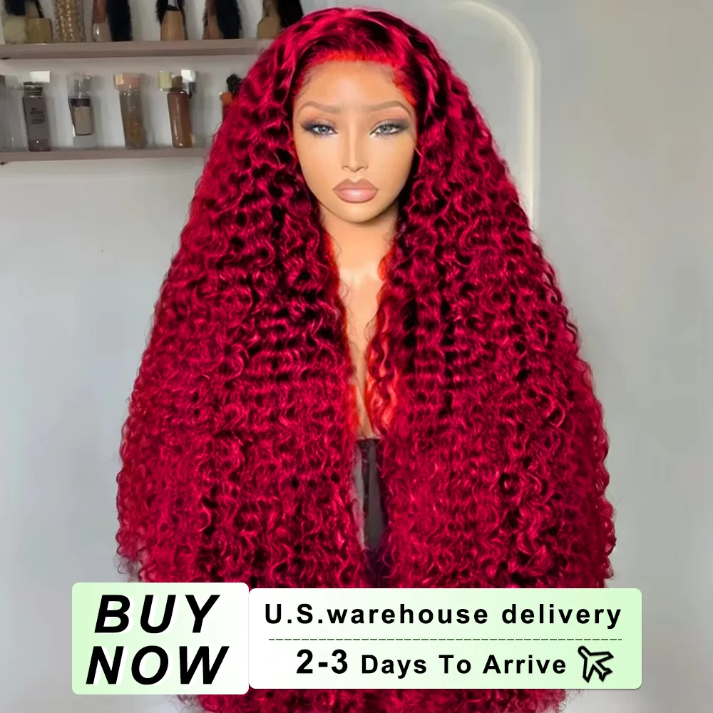 250 Density Red Colored Deep Wave 13x6 Hd Lace Front Human Hair Wig Brazilian Hair Curly Wig Human Hair Pre Plucked For Women
250 Density Red Colored Deep Wave 13x6 Hd Lace Front Human Hair Wig Brazilian Hair Curly Wig Human Hair Pre Plucked For Women