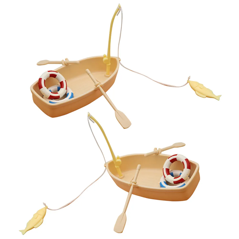 2Sets Exquisite Tiny Fishing Boat Decor for Miniature House Setup Bedroom Living Room Tabletop Display Micro Landscape Accessory
2Sets Exquisite Tiny Fishing Boat Decor for Miniature House Setup Bedroom Living Room Tabletop Display Micro Landscape Accessory