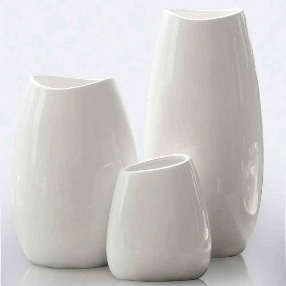 Ceramic Vase Set of 3 White Flower Vase for Home Decor, Modern Decorative Vases for Flowers/Ideal Shelf Decor/Table
Ceramic Vase Set of 3 White Flower Vase for Home Decor, Modern Decorative Vases for Flowers/Ideal Shelf Decor/Table