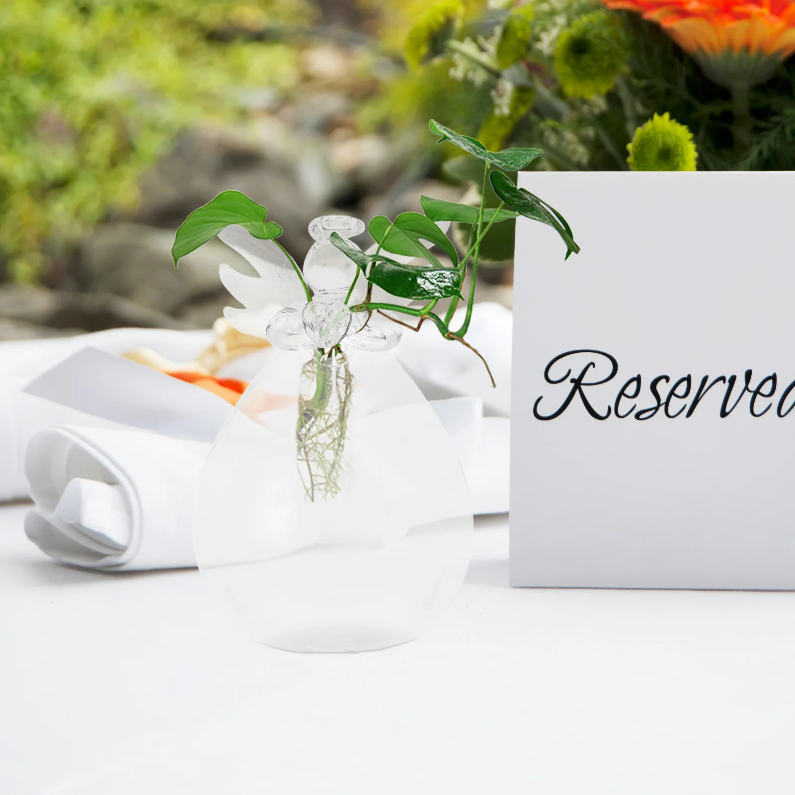 2Pcs Clear Glass Angel Hydroponic Vase Plant Growth Container for Home Office Decor Living Room Wedding Green Propagation
2Pcs Clear Glass Angel Hydroponic Vase Plant Growth Container for Home Office Decor Living Room Wedding Green Propagation