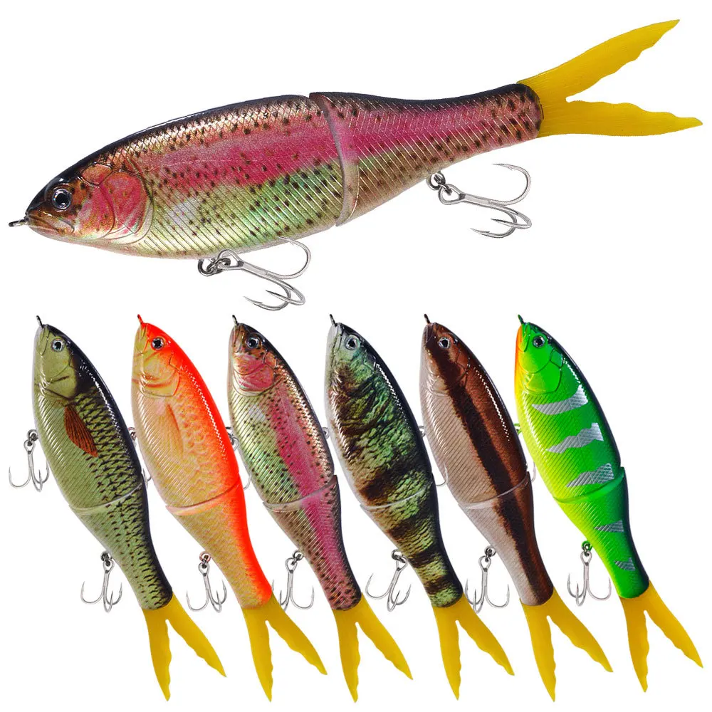 Two Section Multi Joint Fish Lure 17cm Slow Sink S Shape Swim Fur Tail Hard Bait Realistic Bass Freshwater Fishing Tackle
Two Section Multi Joint Fish Lure 17cm Slow Sink S Shape Swim Fur Tail Hard Bait Realistic Bass Freshwater Fishing Tackle