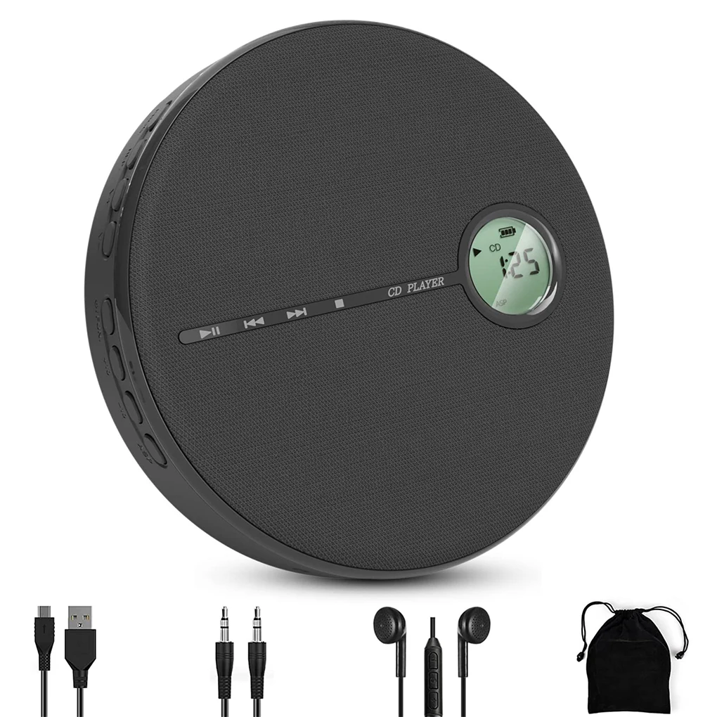 Bluetooth CD Player Portable Rechargeable Walkman with Speaker A-B Repeat Wireless Music Player English Learning CD Player
Bluetooth CD Player Portable Rechargeable Walkman with Speaker A-B Repeat Wireless Music Player English Learning CD Player