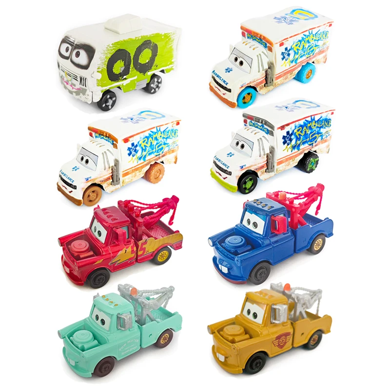 Disney Pixar Cars Lightning McQueen Dr Damage Rambulance Mater Model Car 1:55 Metal Die Casting Racing Car Toys Birthday Gifts
Disney Pixar Cars Lightning McQueen Dr Damage Rambulance Mater Model Car 1:55 Metal Die Casting Racing Car Toys Birthday Gifts