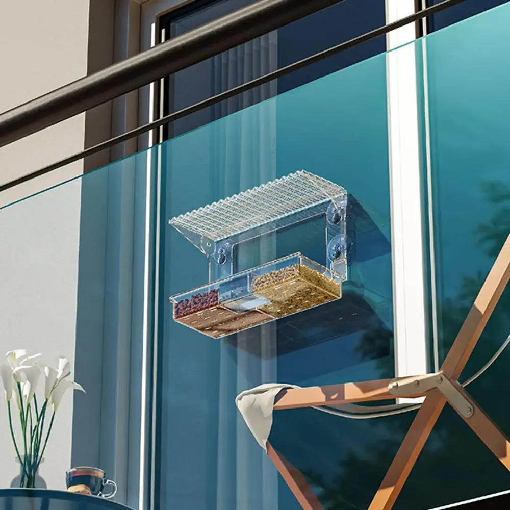 Hanging Bird Feeder with Strong Suction Cups Bird Food Feeding House Acrylic Hanging Birdhouse Feeder for Outside Garden Ya N4M9
Hanging Bird Feeder with Strong Suction Cups Bird Food Feeding House Acrylic Hanging Birdhouse Feeder for Outside Garden Ya N4M9