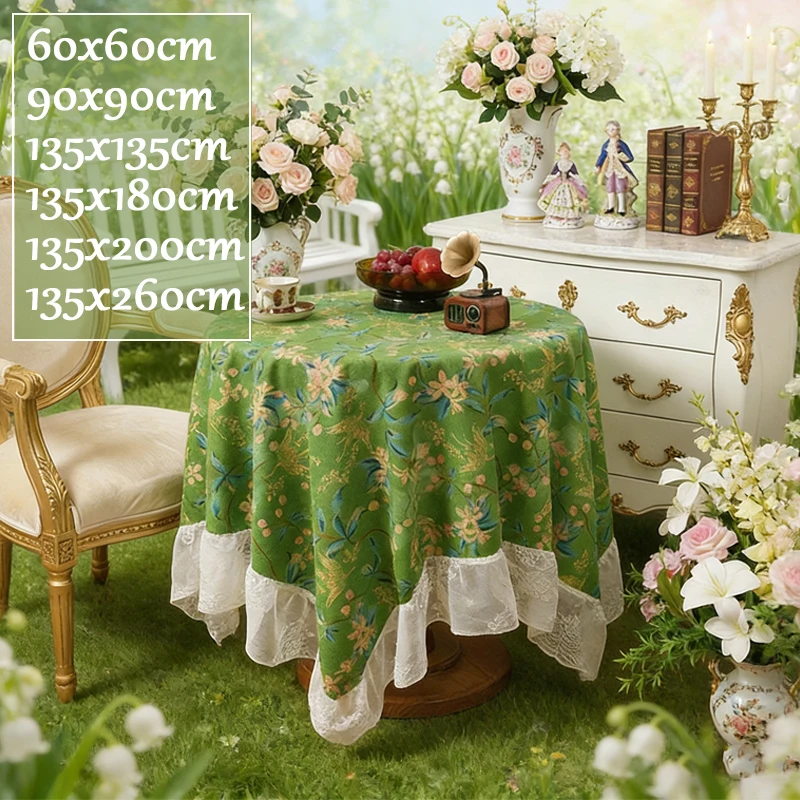 Vintage Floral Bird Lace Tablecloth Classic Dining Round Table Cover Retro Elegant Decor for Kitchen Living Room Party Wedding
Vintage Floral Bird Lace Tablecloth Classic Dining Round Table Cover Retro Elegant Decor for Kitchen Living Room Party Wedding