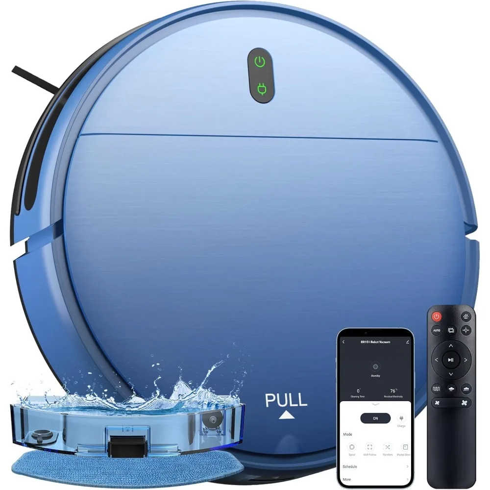 Robot Vacuum and Mop, 2 in 1 Robot Vacuum Self-Charging Robot Vacuum Cleaner Compatible with WiFi/APP, Ideal for Hard
Robot Vacuum and Mop, 2 in 1 Robot Vacuum Self-Charging Robot Vacuum Cleaner Compatible with WiFi/APP, Ideal for Hard