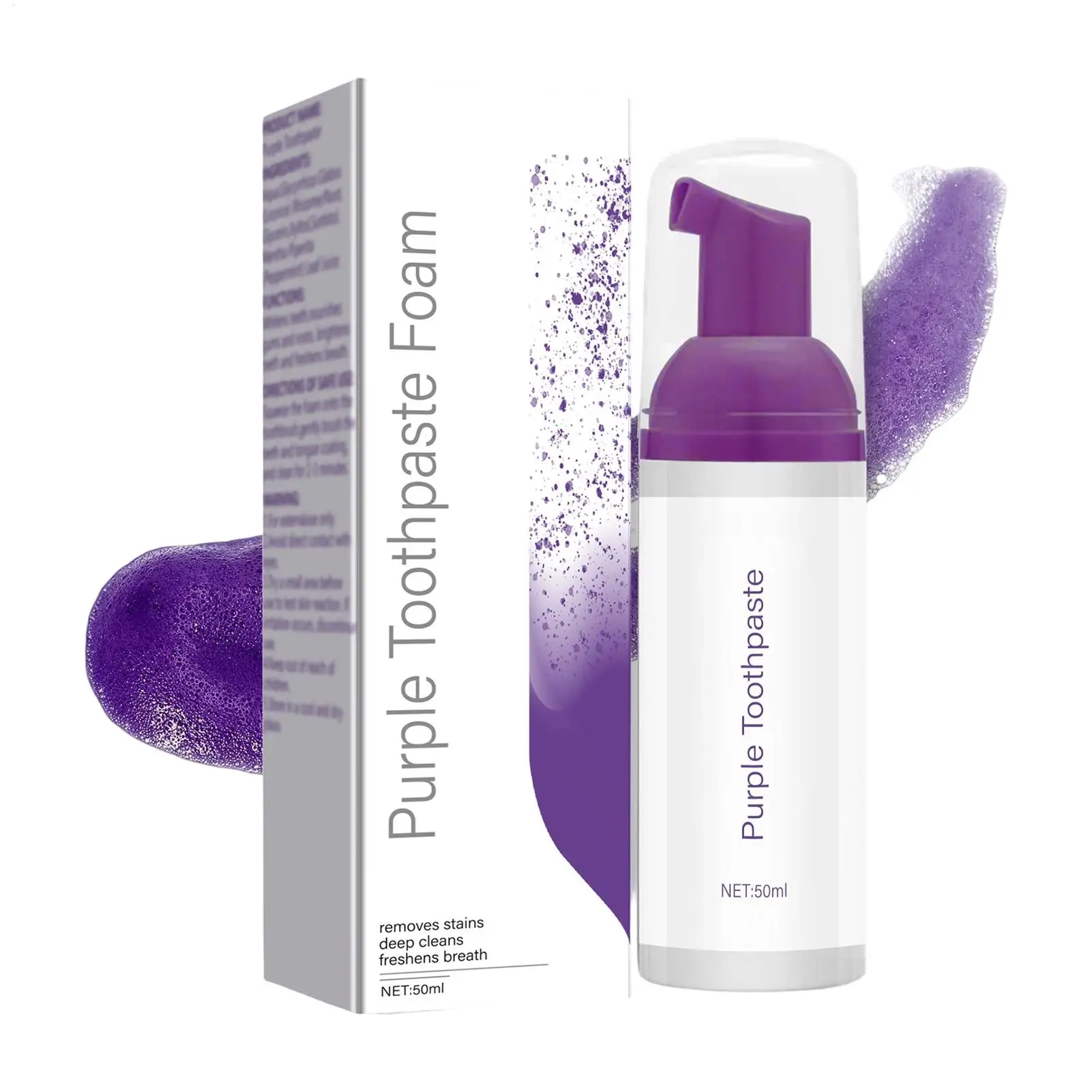 Foaming Toothpaste Fine Foam Brightening Breath Freshener 50ml Teeth Cleansing Toothpaste for Travel Home After Meals Before Bed
Foaming Toothpaste Fine Foam Brightening Breath Freshener 50ml Teeth Cleansing Toothpaste for Travel Home After Meals Before Bed