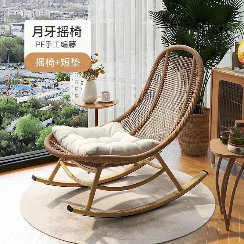 Nordic style Internet celebrity Adult rocking chair Reclining chair Lazy chair Single chair Outdoor rattan Rattan rocking
Nordic style Internet celebrity Adult rocking chair Reclining chair Lazy chair Single chair Outdoor rattan Rattan rocking