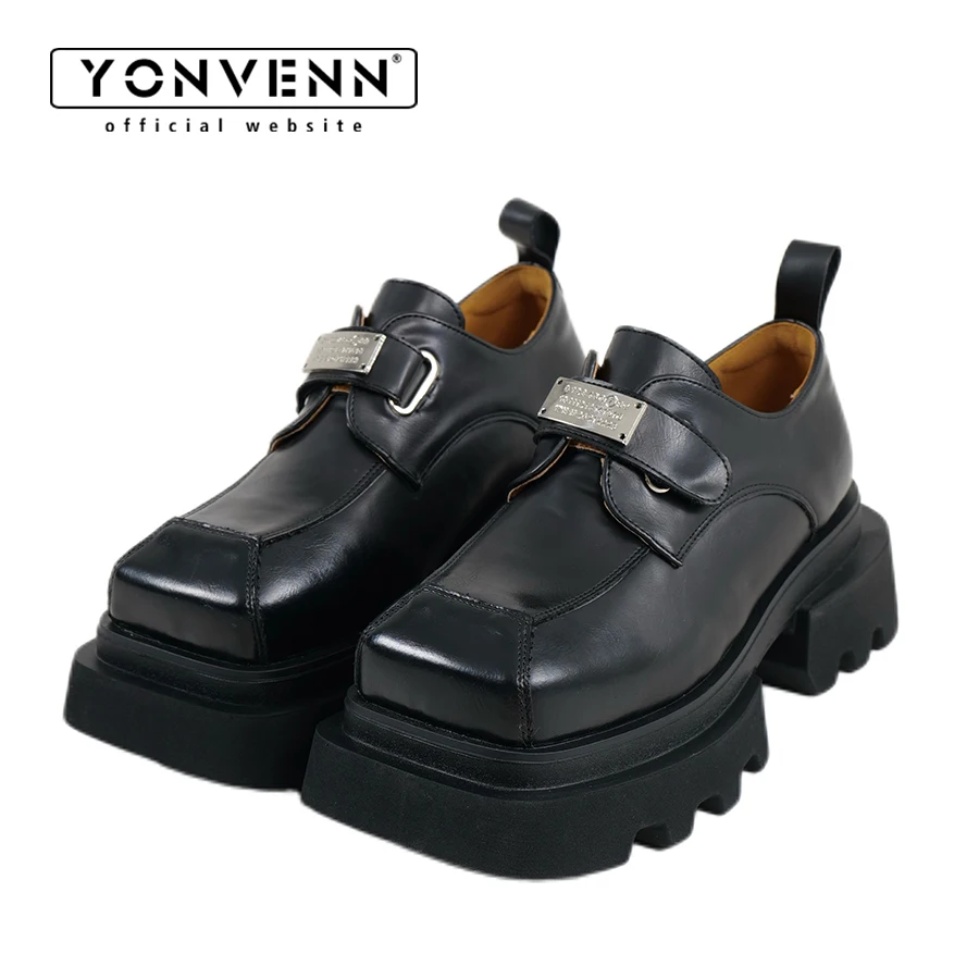 British style square toe formal shoes men's thick soled spring and autumn new black dress shoes genuine leather casual shoes
British style square toe formal shoes men's thick soled spring and autumn new black dress shoes genuine leather casual shoes