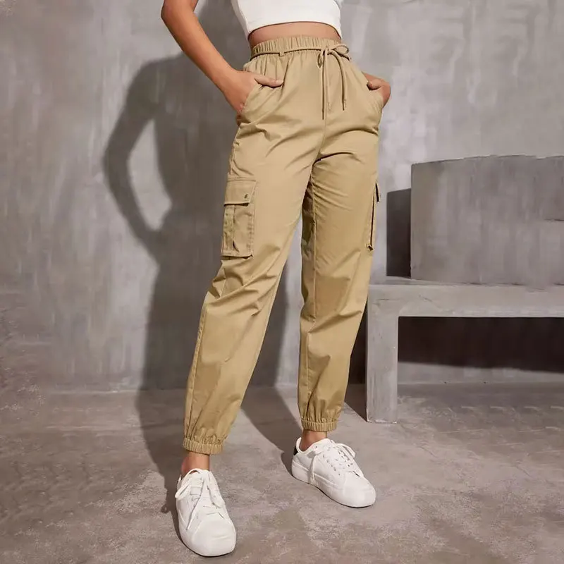 European Style Cargo Pants For Women Spring Autumn 2026 New High Waist Wide Leg Jogger Petite Casual Slimming Gray Sweatpants
European Style Cargo Pants For Women Spring Autumn 2026 New High Waist Wide Leg Jogger Petite Casual Slimming Gray Sweatpants