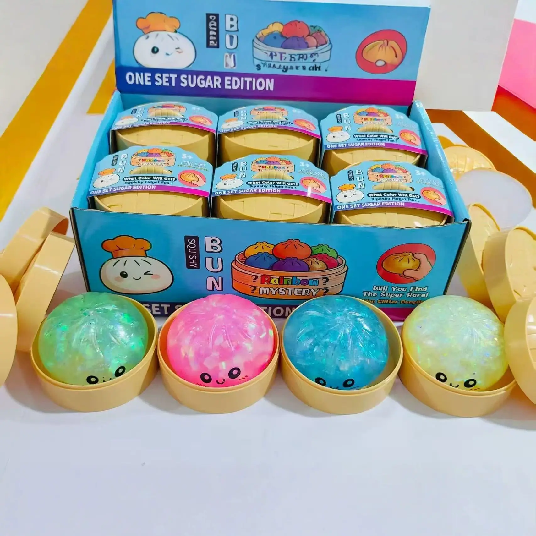 12pcs/Full Case 4 Styles TPR Simulated Baozi Squishy Toy, Slow Rising Stress Relief Decompression Fidget Blind Box
12pcs/Full Case 4 Styles TPR Simulated Baozi Squishy Toy, Slow Rising Stress Relief Decompression Fidget Blind Box