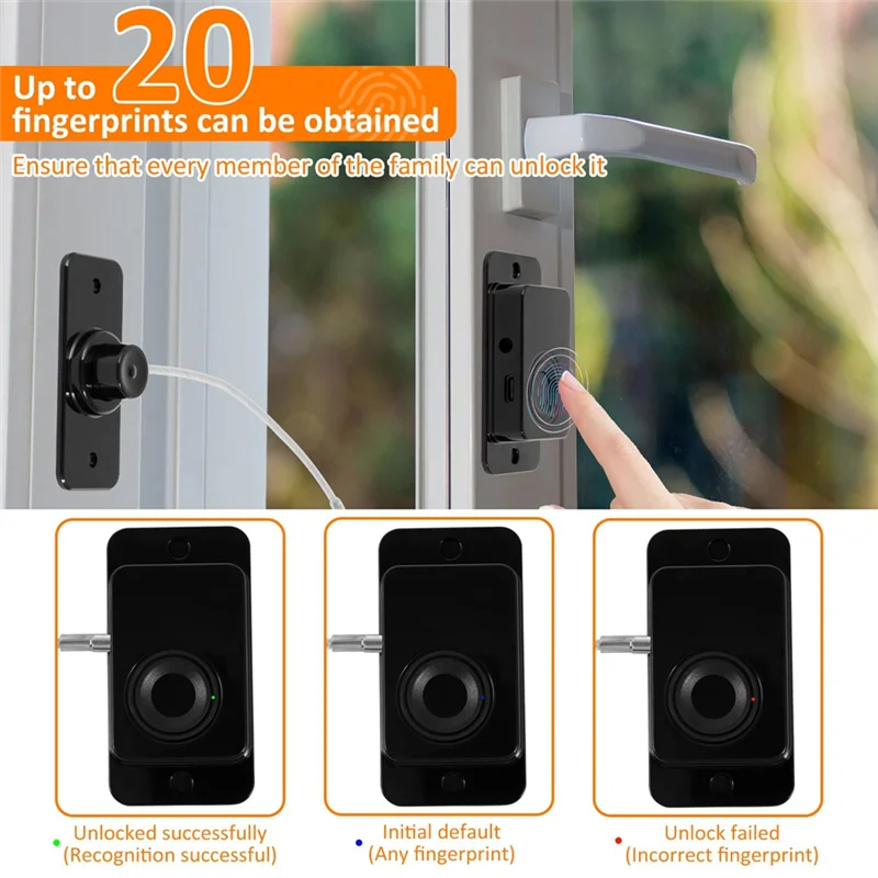 AT02-Fingerprint Fridge Lock, Refrigerator Safety Lock, Intelligent Cabinet Lock For Drawers, Dishwasher, Toilet And Cabinet
AT02-Fingerprint Fridge Lock, Refrigerator Safety Lock, Intelligent Cabinet Lock For Drawers, Dishwasher, Toilet And Cabinet