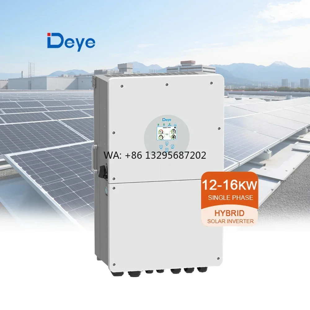 Deye Hybrid Inverter 3KW 5KW 8KW 10KW 12KW 15KW 16KW 110V 120V 220V 240V Single Phase Solar Inverter
Deye Hybrid Inverter 3KW 5KW 8KW 10KW 12KW 15KW 16KW 110V 120V 220V 240V Single Phase Solar Inverter