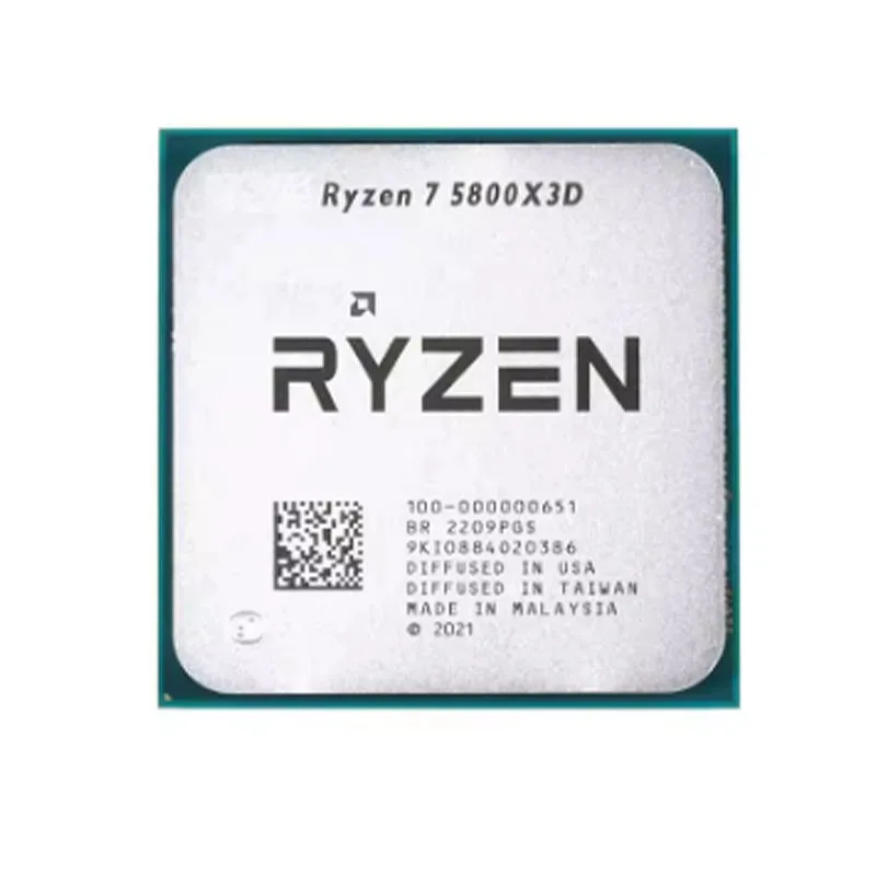 Ryzen 7 5800X3D R7 5000 Series 8-Core 3.4 GHz Socket AM4 105W 96MB L3 Cache Desktop CPU Processor