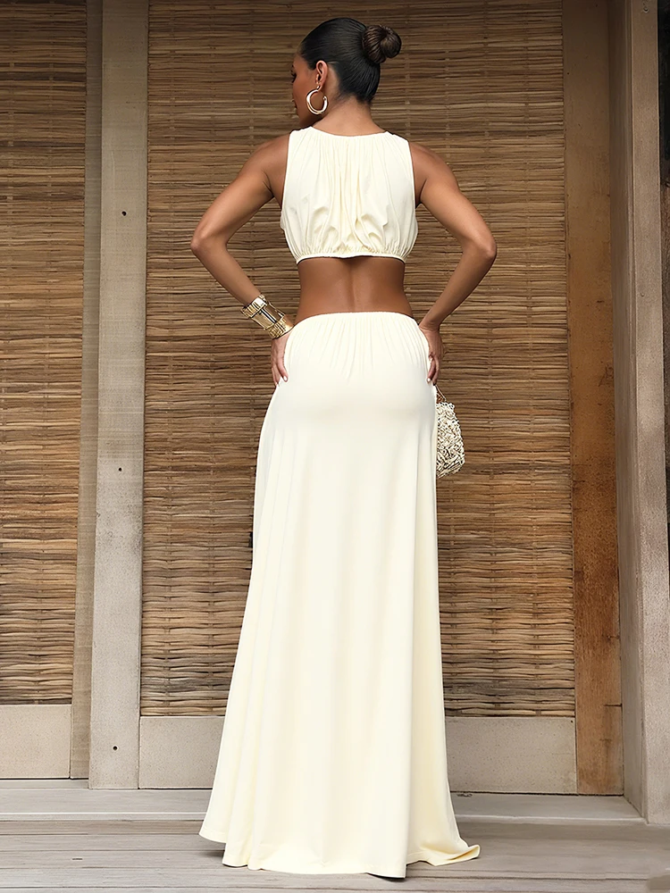 Whatiwear металлическое лоскутное длинное платье женское сексуальное без талии с круглым вырезом без рукавов в уличном стиле с рюшами элегантные узкие платья
Whatiwear металлическое лоскутное длинное платье женское сексуальное без талии с круглым вырезом без рукавов в уличном стиле с рюшами элегантные узкие платья