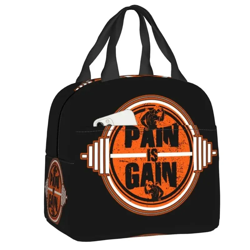 Pain Is Gain Gym Lunch Bag Men Women Powerhouse Cooler Warm Insulated Lunch Box for Student School Work Picnic Food Tote Bags
Pain Is Gain Gym Lunch Bag Men Women Powerhouse Cooler Warm Insulated Lunch Box for Student School Work Picnic Food Tote Bags