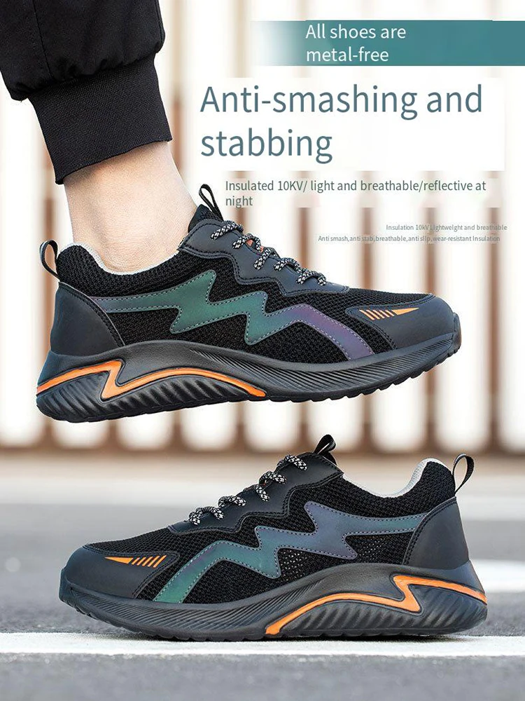 Electrician insulated Labor Protection Shoes Men's Breathable Mesh Plastic Toe Cap Anti Smashing Puncture Lightweight for women
Electrician insulated Labor Protection Shoes Men's Breathable Mesh Plastic Toe Cap Anti Smashing Puncture Lightweight for women
