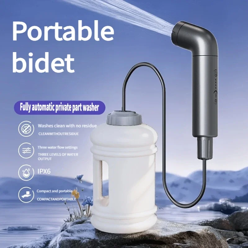 2.5L Portable Electric Bidet Sprayer, IPX6 Waterproof Rechargeable Handheld Hygiene Shower for Travel Camping Outdoor Cleaning
2.5L Portable Electric Bidet Sprayer, IPX6 Waterproof Rechargeable Handheld Hygiene Shower for Travel Camping Outdoor Cleaning