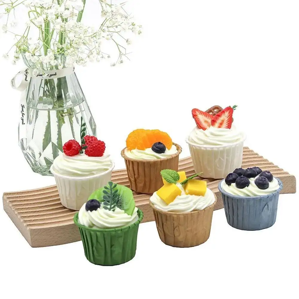 6Pcs Paper Simulation Cupcake Model Cream Fake Fruit Cup Cake Dessert Table Window Decoration Layout Shooting Props
6Pcs Paper Simulation Cupcake Model Cream Fake Fruit Cup Cake Dessert Table Window Decoration Layout Shooting Props