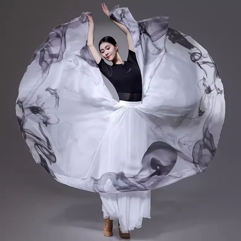 Классический танцевальный костюм, юбка в древнем стиле с чернилами, футболка, многослойная юбка для китайского народного танца, тренировочная танцевальная одежда
Классический танцевальный костюм, юбка в древнем стиле с чернилами, футболка, многослойная юбка для китайского народного танца, тренировочная танцевальная одежда