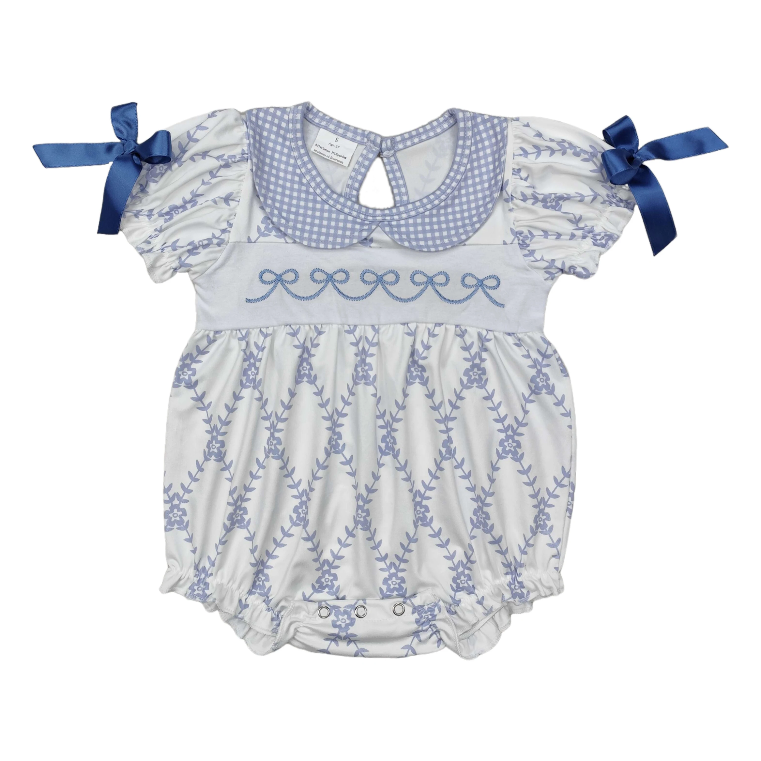 Wholesale Kids Embroidery Bows Flower Bubble Newborn Coverall Bodysuit Children Short Sleeves Toddler Baby Girl Romper Jumpsuit
Wholesale Kids Embroidery Bows Flower Bubble Newborn Coverall Bodysuit Children Short Sleeves Toddler Baby Girl Romper Jumpsuit