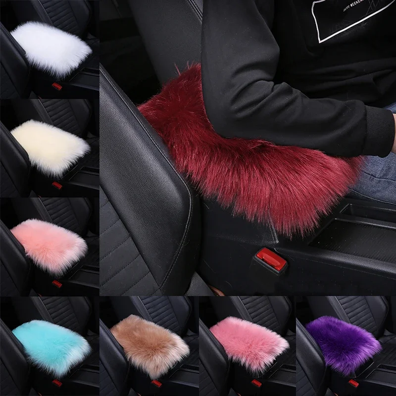 Winter Colorful Wool Fur Car Armrest Universal Artificial Soft Fluffy Fur Armrest Pad Center Console Box Covers Auto Accessories
Winter Colorful Wool Fur Car Armrest Universal Artificial Soft Fluffy Fur Armrest Pad Center Console Box Covers Auto Accessories