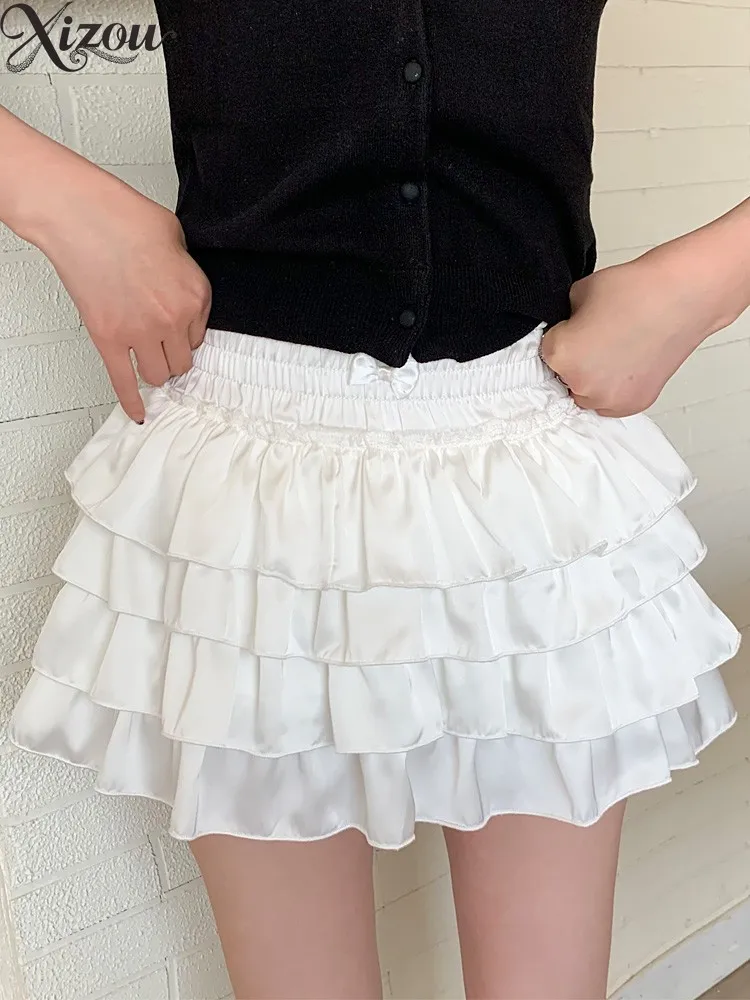 2025 Summer Cake Skirt High Waist Slim A-line Short Skirt Small Fluffy Sweet Ruffles Lolita Bow Pink White Ball Gown High Waist
2025 Summer Cake Skirt High Waist Slim A-line Short Skirt Small Fluffy Sweet Ruffles Lolita Bow Pink White Ball Gown High Waist