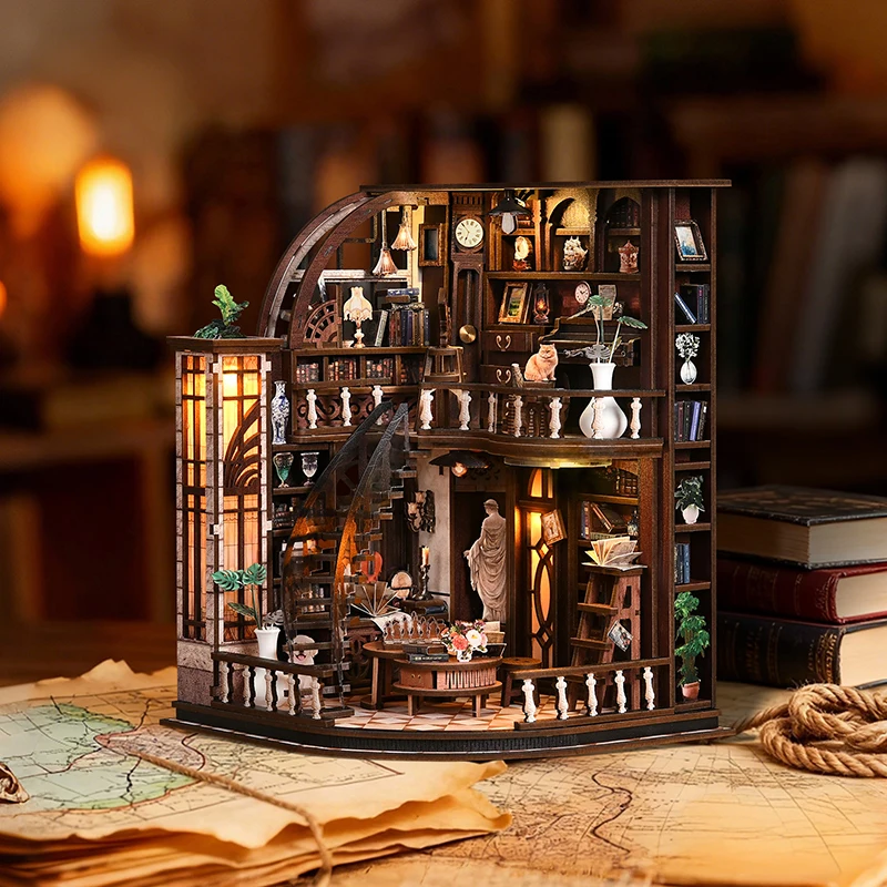 Book Nook Kit Fantasy 3D Wooden Puzzle DIY Miniature House Dollhouse Modern Unfinished Gift Adults Hobby Kit
Book Nook Kit Fantasy 3D Wooden Puzzle DIY Miniature House Dollhouse Modern Unfinished Gift Adults Hobby Kit