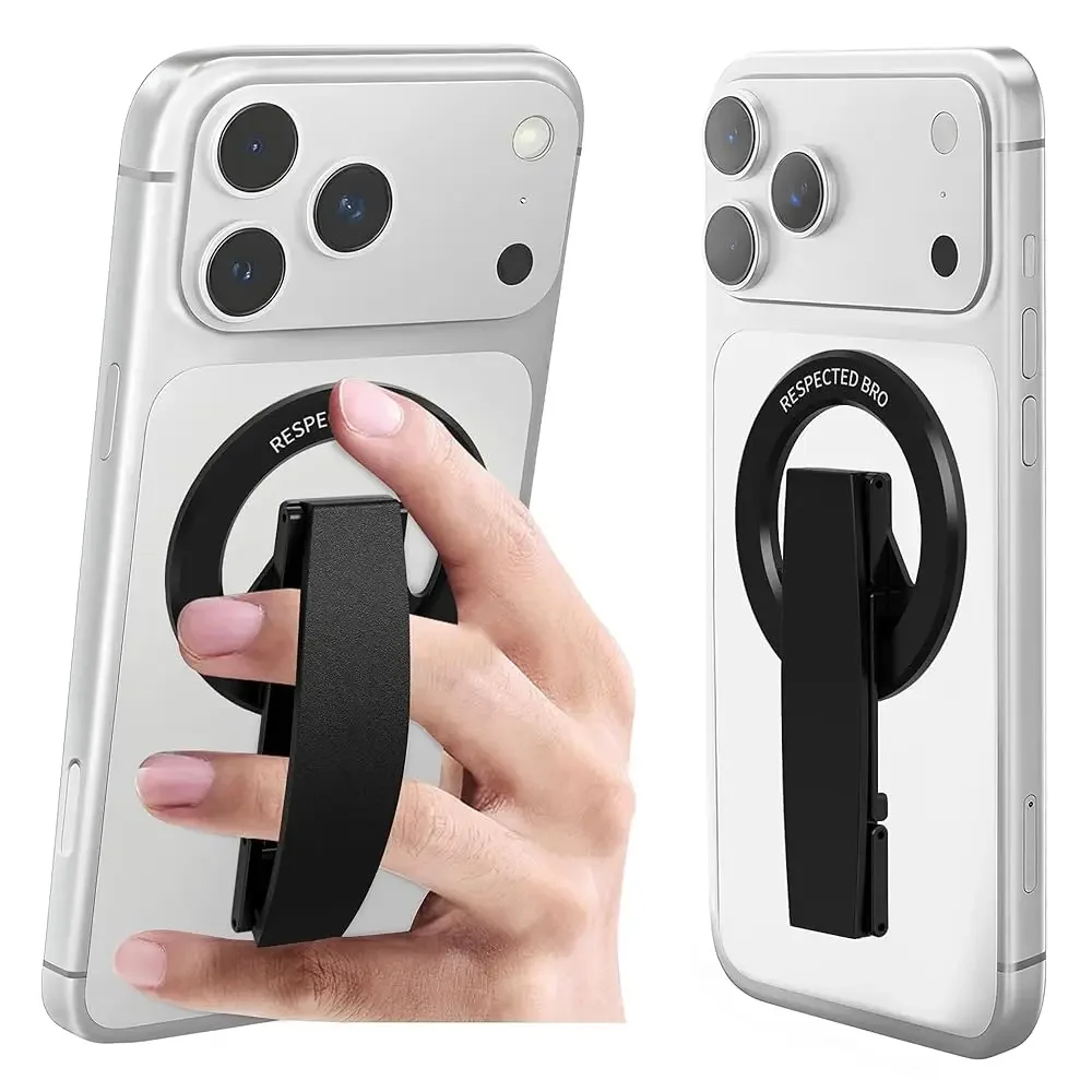 RESPECTED-BRO-Magnetic-Phone-Grip-Stand, Magnetic Phone Ring Holder Kickstand with Silicone Finger Strap, Compatibility for i
RESPECTED-BRO-Magnetic-Phone-Grip-Stand, Magnetic Phone Ring Holder Kickstand with Silicone Finger Strap, Compatibility for i